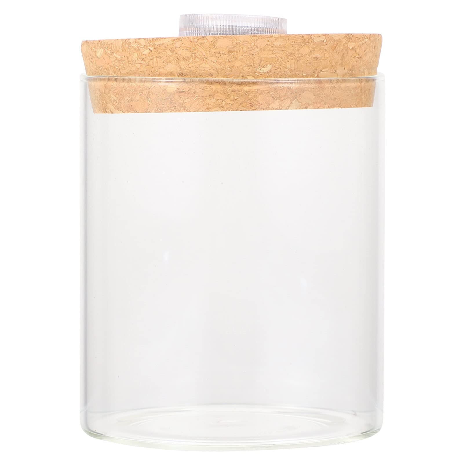 Mipcase LED Glass Terrarium Planter - Tabletop Glass Bottle Jar for Houseplants, Succulents & Air Plants - Perfect for Home, Office & Indoor Garden Decor