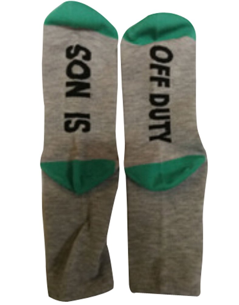 Letter Print Crew Socks for Women & Men - Casual & Sports Wear