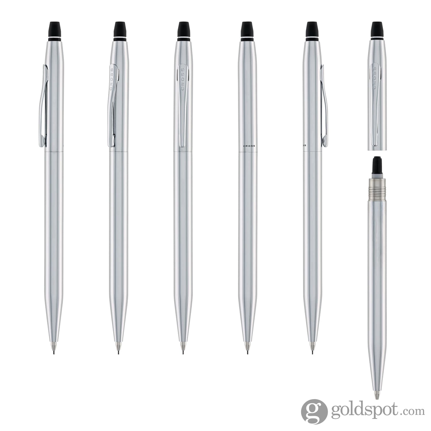 Premium Cross Click Mechanical Pencil - 0.5mm Chrome Finish for Writing, Sketching & Office Use