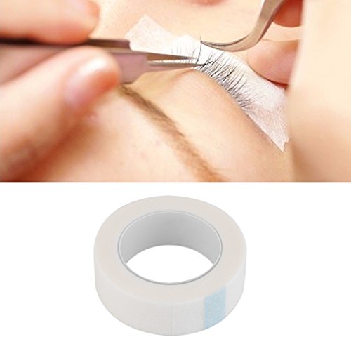 12mm Medical Eyelash Extension Tape - 1 Roll Hypoallergenic Micropore Paper for Lash Extensions, Makeup & Beauty Salon Supplies | Professional Grade, Latex-Free Adhesive for Secure Lash Application & Eyebrow Shaping
