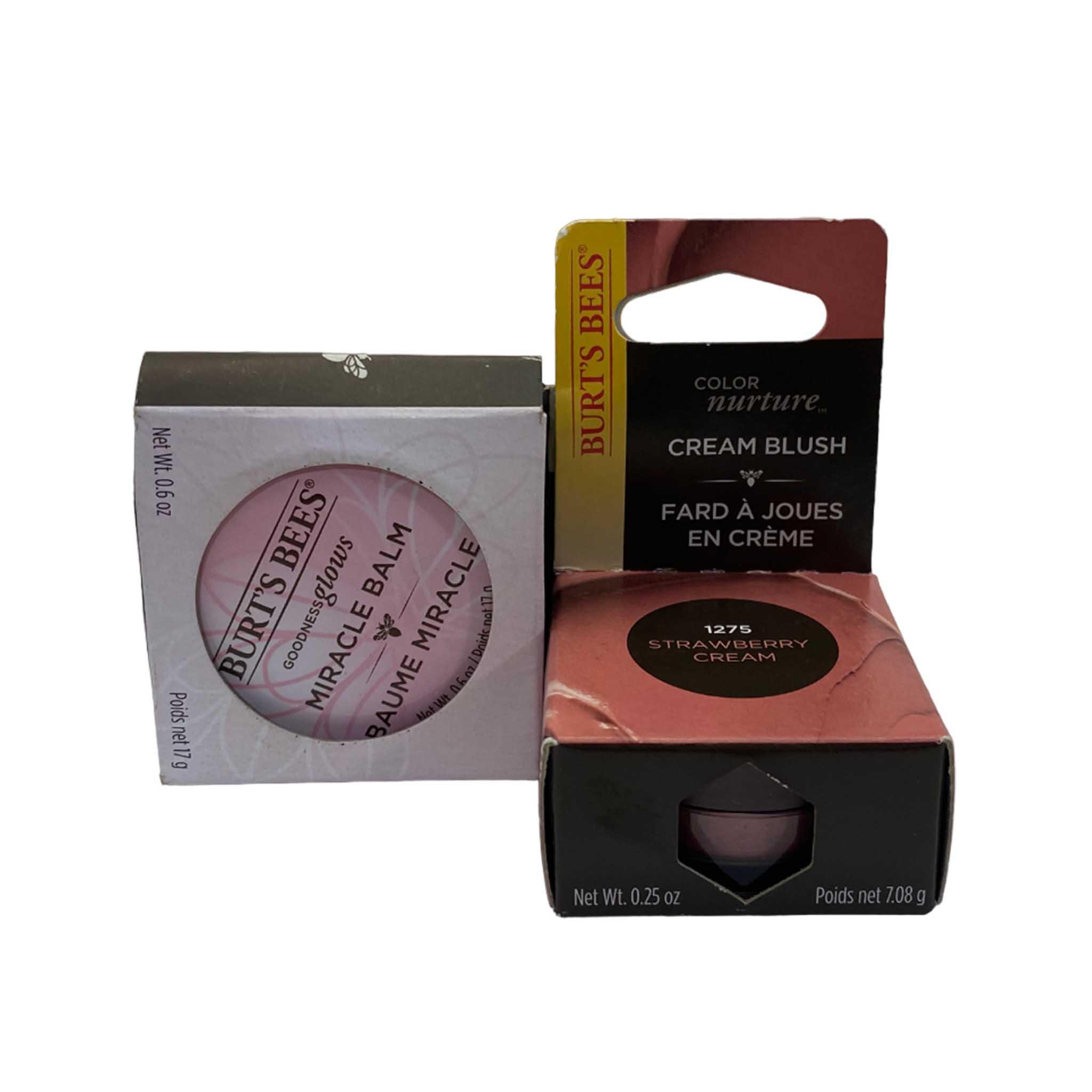 Burt's Bees Natural Makeup Set - 50 Pcs Assorted Lip Balms, Lipsticks & Cosmetics | Cruelty-Free & Moisturizing | Perfect for Daily Use, Travel & Gift Giving