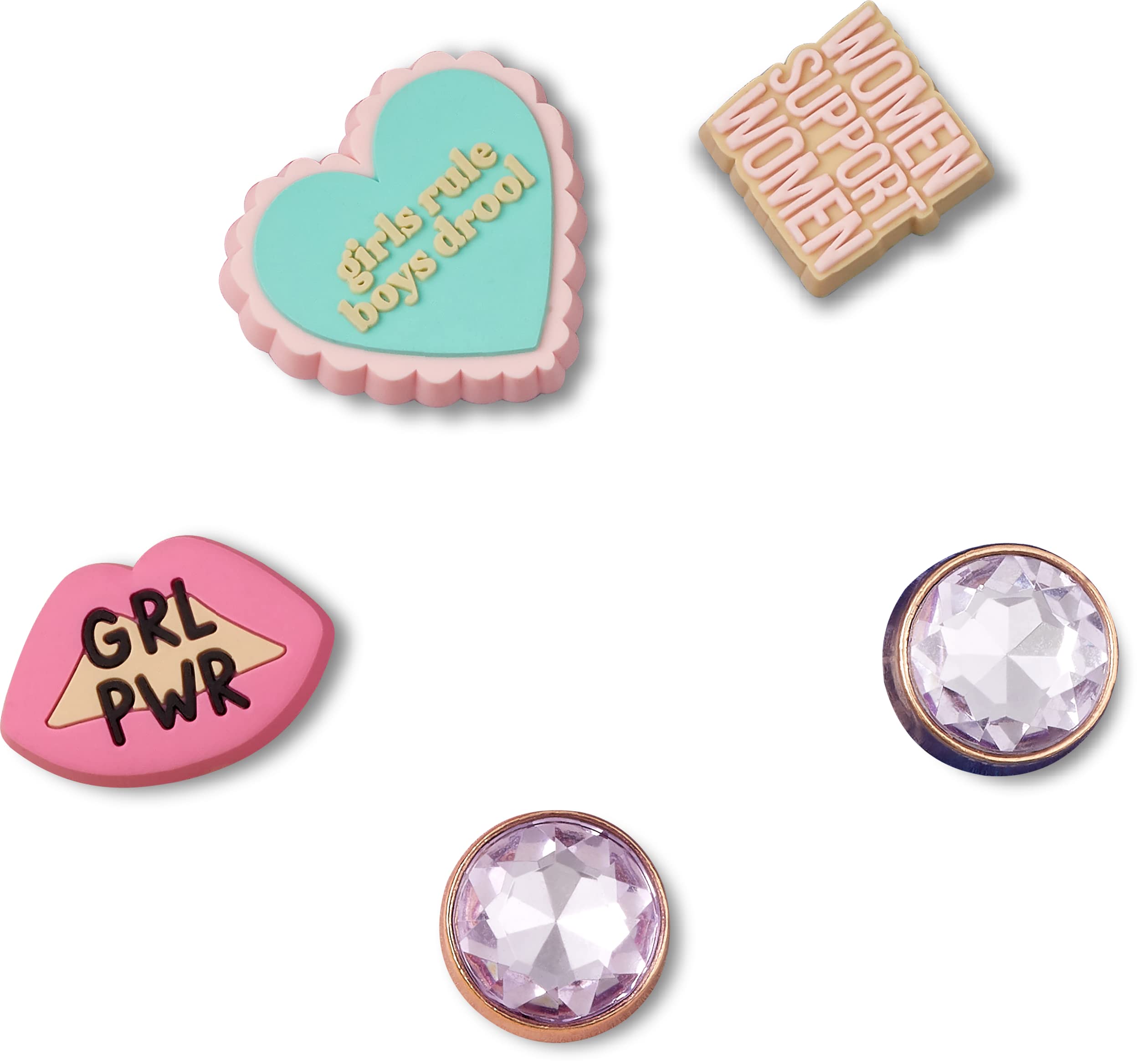 Crocs Jibbitz 5-Pack Trendy Shoe Charms for Crocs Shoes - Fun & Customizable Accessories for Kids & Adults - Perfect for School, Work & Casual Wear