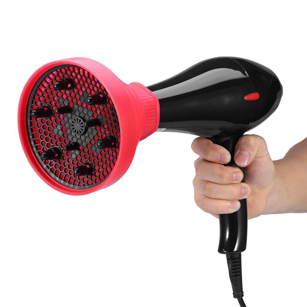 Professional Foldable Hair Dryer Diffuser for Curly Hair - Styling Hairdressing Tool with Red Cover | Perfect for Home Salon, Travel & Daily Curly Hair Care