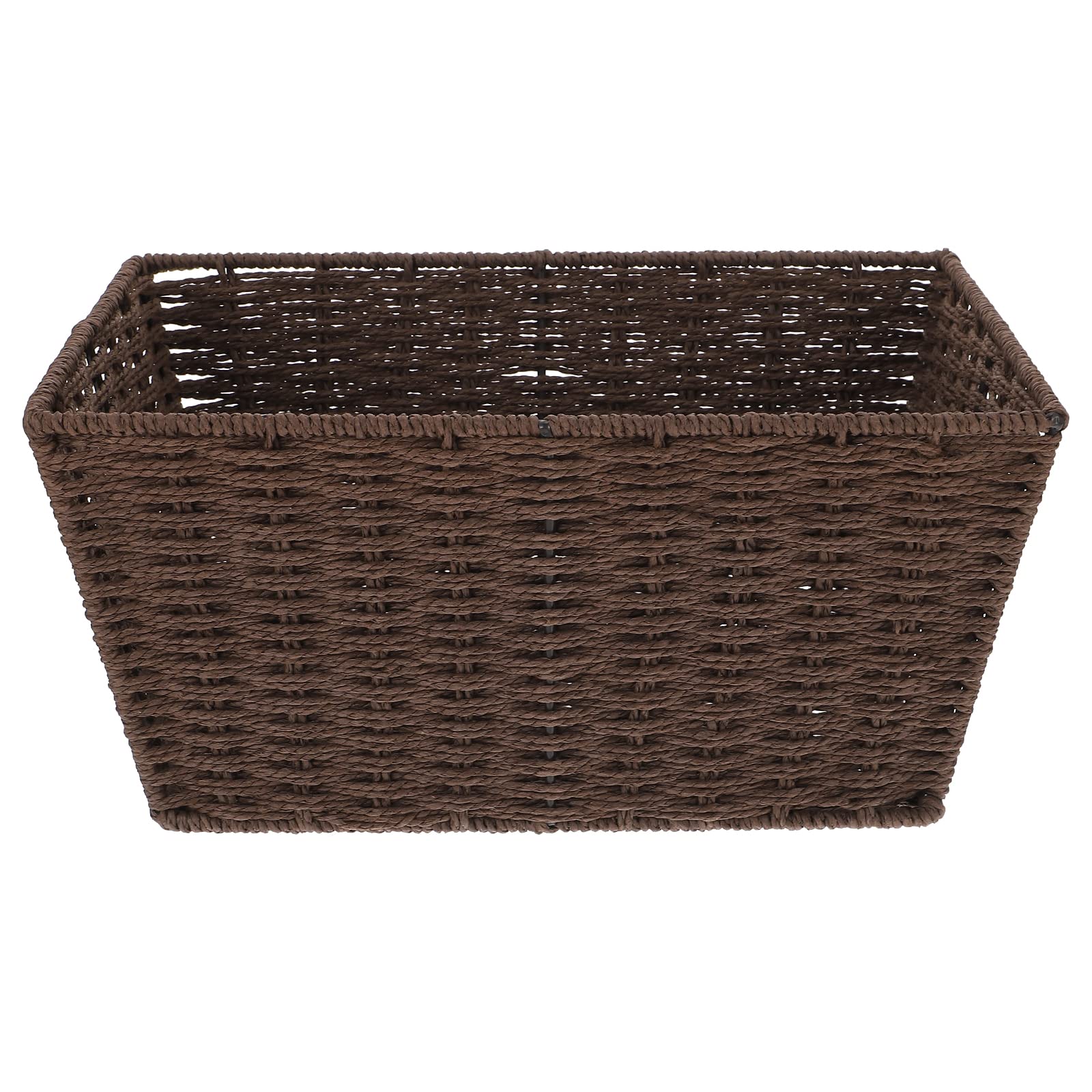 Woven Toy Storage Basket - Rattan Style Organizer for Kids Toys, Snacks & Sundries | Durable & Stylish Home & Playroom Organization Solution