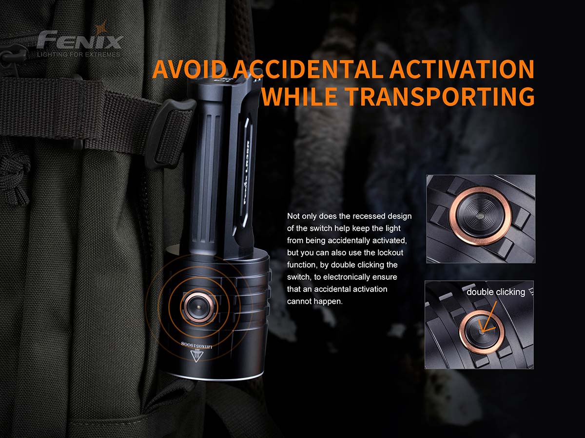 Fenix LR35R 10000 Lumens Rechargeable Flashlight - Ultra Bright LED Torch for Camping, Hiking, Emergency & Outdoor Adventures