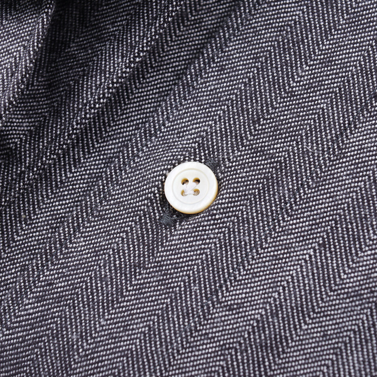 Finamore Premium Herringbone Twill Denim Shirt for Men - Classic Casual Button Down Shirt for Everyday Wear, Office & Date Nights