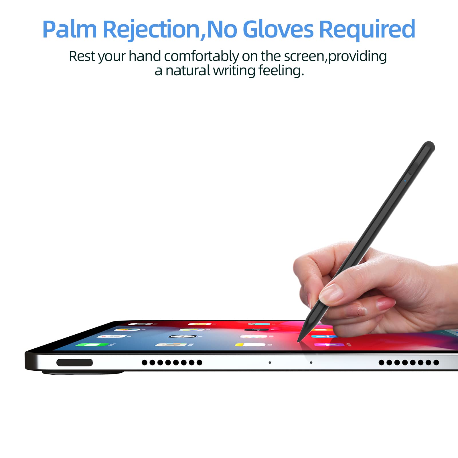 Premium Stylus Pen for iPad (9th/10th Gen, Air 5/4/3, Pro 11/12.9