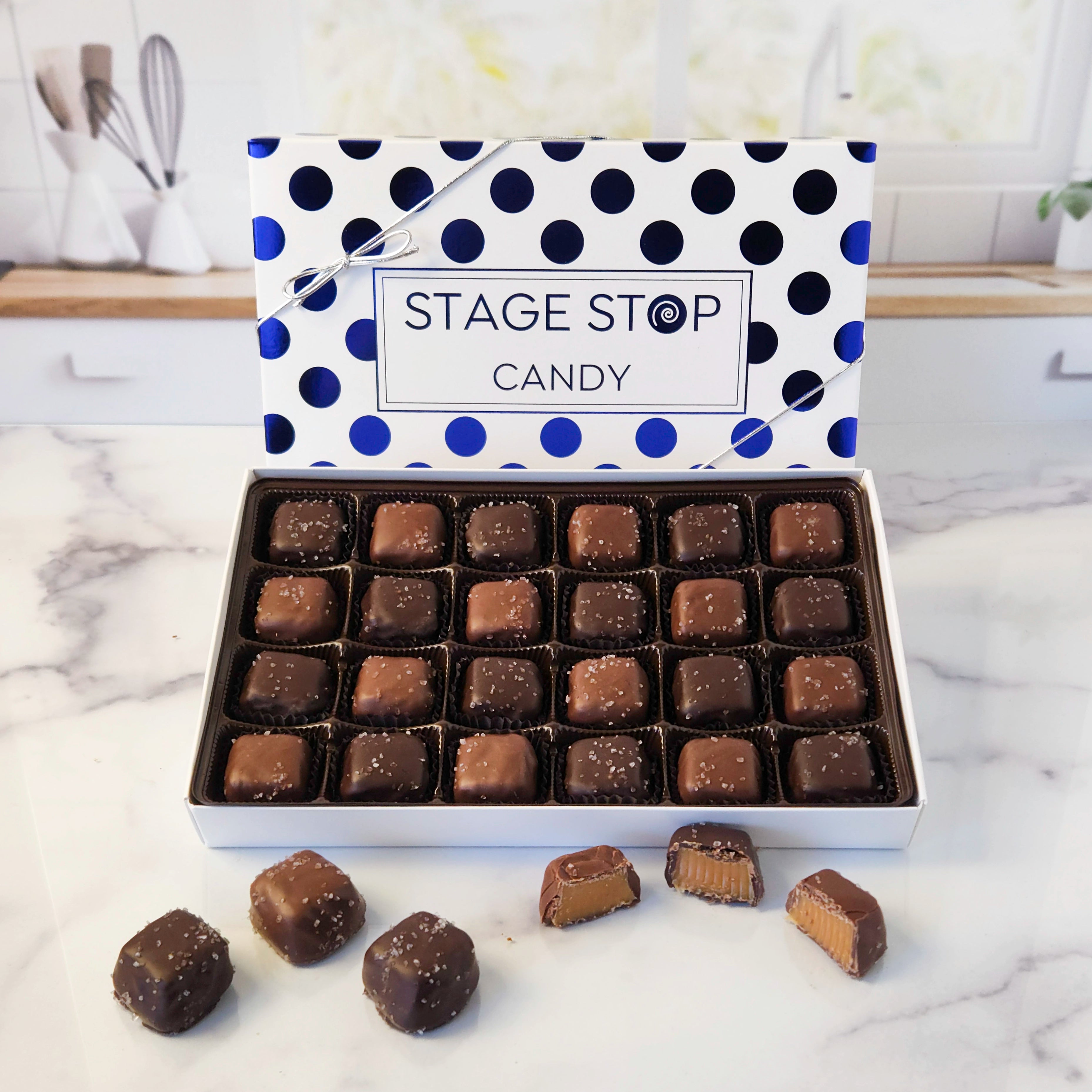 Delicious Sea Salt Caramel Candy Assortment - Gourmet Chocolate Treats for Gifts, Parties & Dessert Lovers