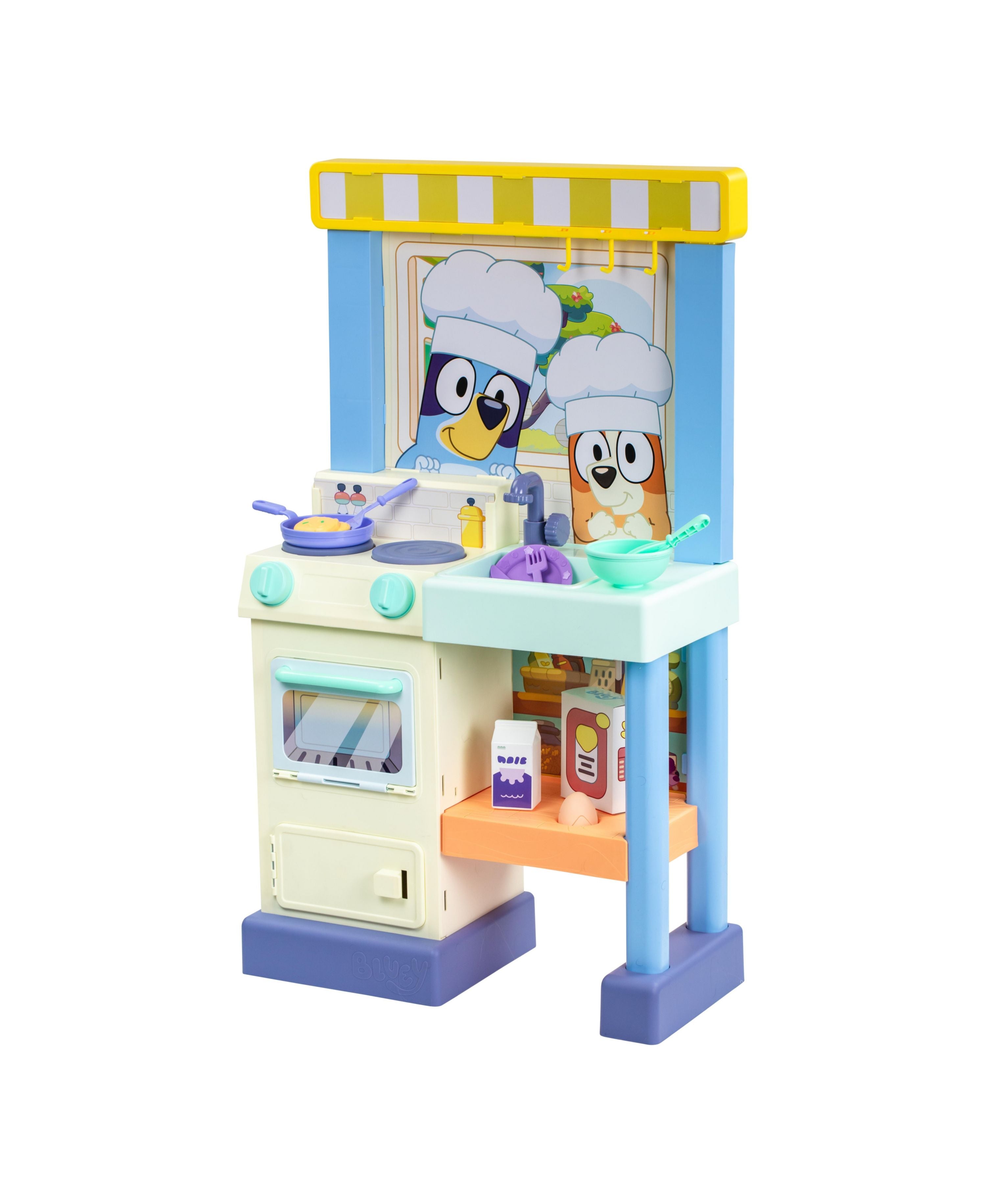 Bluey Deluxe Cook and Clean Kitchen Playset S11 - Interactive Pretend Play Toy for Kids Ages 3+ | Perfect for Imaginative Play, Birthday Gifts & Preschool Learning Activities