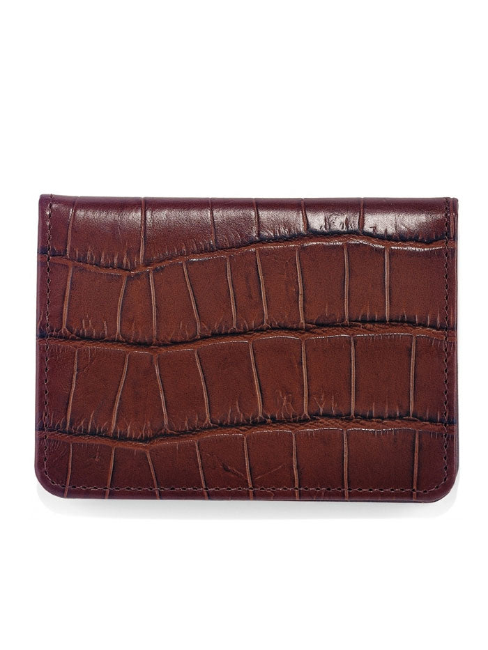 Brighton 89507 Men's Rockefeller Flip Wallet in Brown - Slim RFID Blocking Bifold Wallet for Everyday Use & Travel