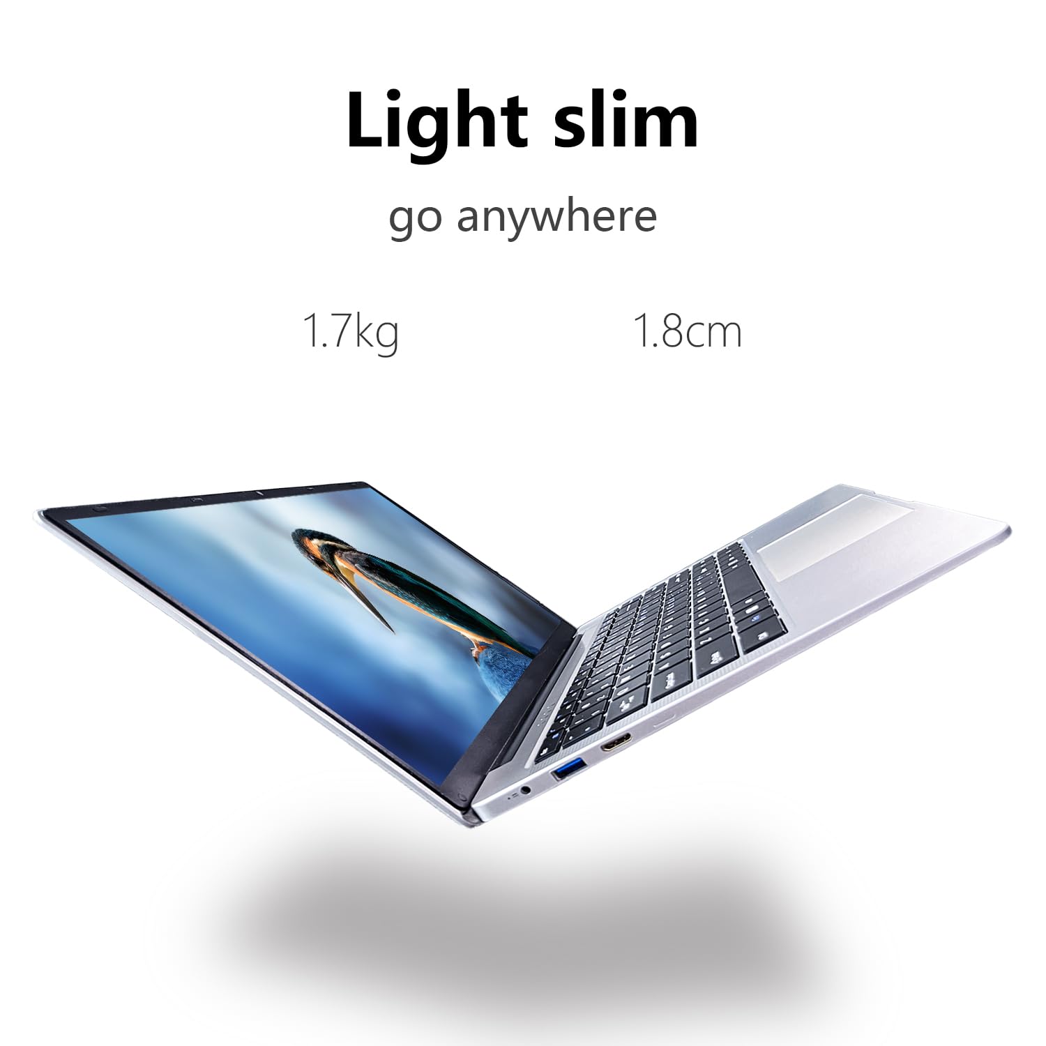 14.1 Inch Windows 11 Laptop - Quad Core Processor, 6GB DDR4 RAM, 256GB SSD, 2.4/5G WiFi, BT4.0, HDMI & USB 3.0 | Long Battery Life for Work, Study & Entertainment