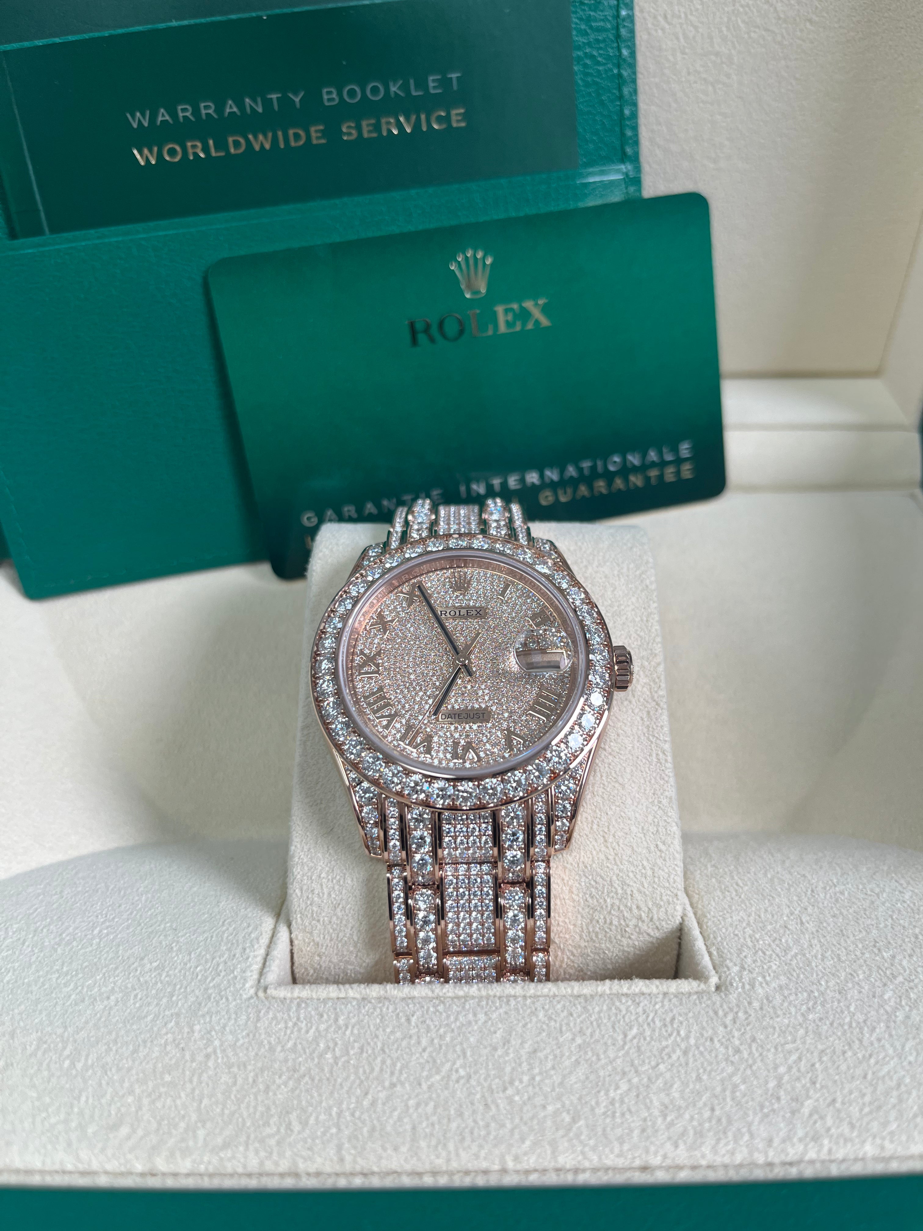 Luxury Rolex Pearlmaster 39mm Everose Gold Watch with Diamond Dial & Bezel - Diamond-Set Pearlmaster Bracelet (Ref. 86405RBR) | Perfect for Special Occasions, Gifts & Luxury Collections