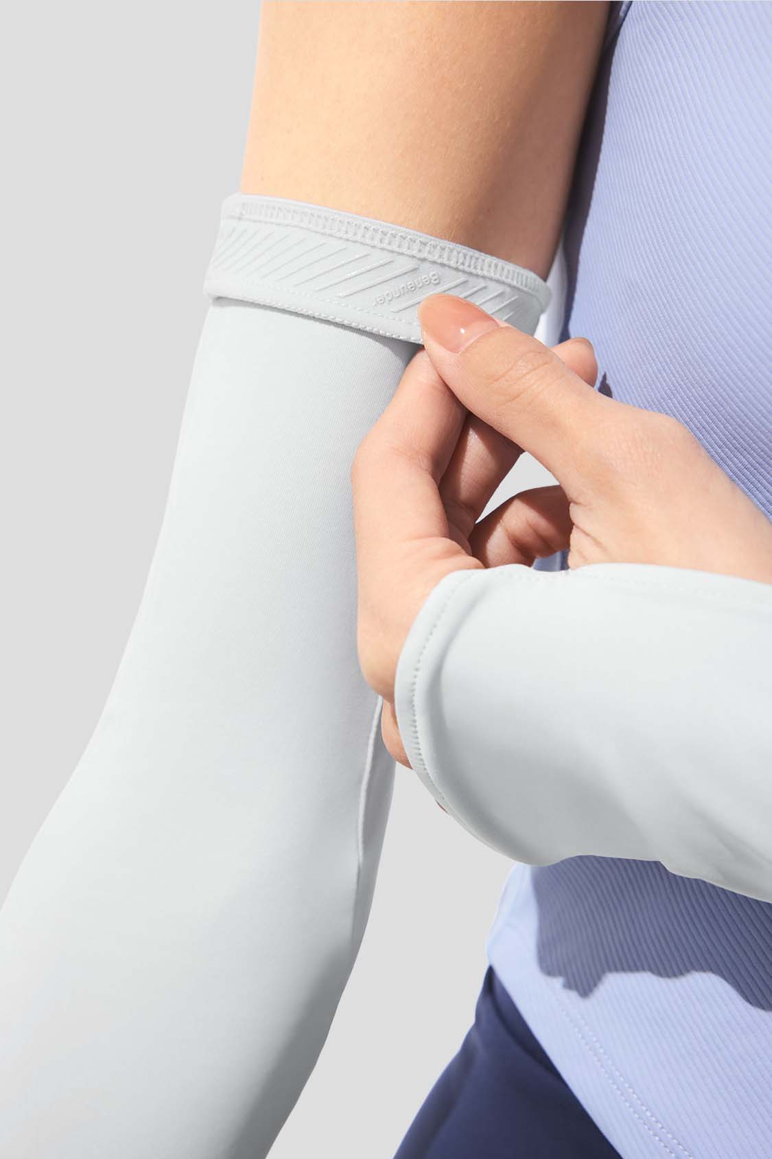 UPF150+ Women's Dual Finger Hole Sun Sleeves - UV Protection Arm Covers for Outdoor Sports, Gardening & Driving