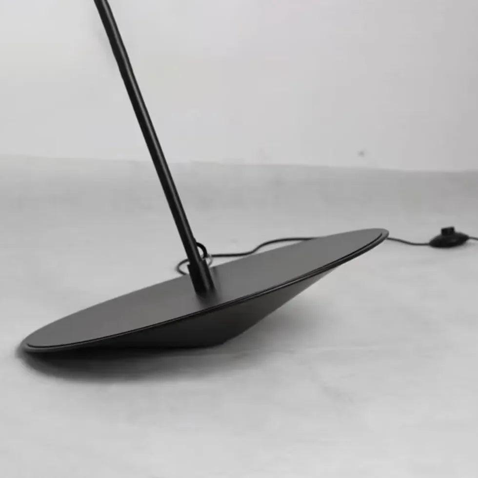 Modern Tilted Hanging Curved Arm Floor Lamp - Adjustable Reading Light for Living Room, Bedroom, or Office Decor