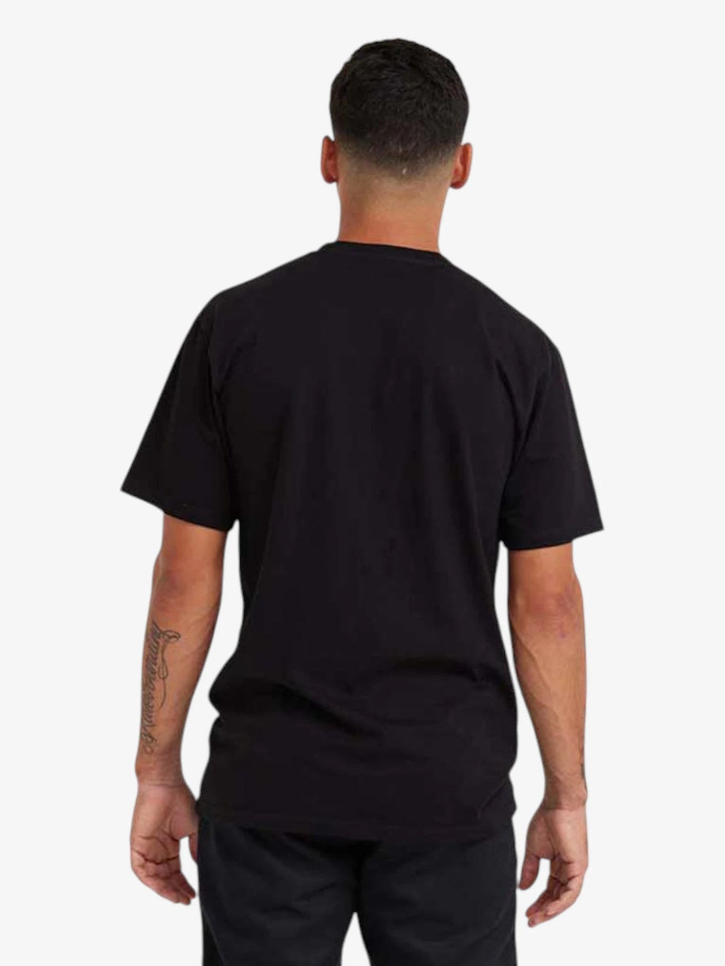 Vans Classic Logo Black & Yellow T-Shirt - Men's Casual Short Sleeve Tee for Streetwear, Skateboarding & Everyday Outfits