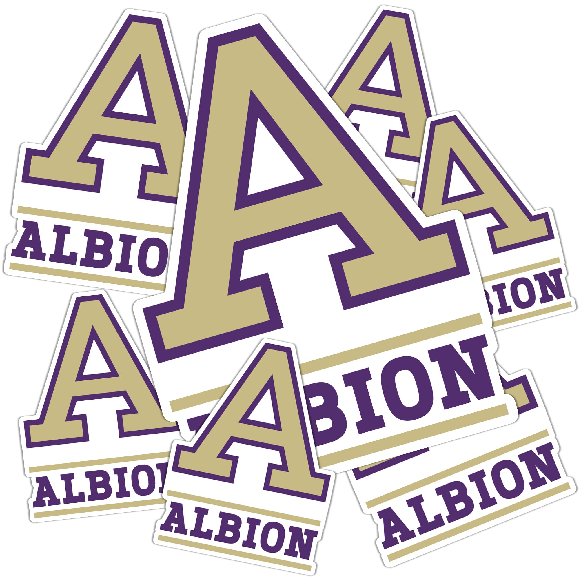 Albion College Britons Desert Cactus Vinyl Decals - Waterproof Stickers for Laptop, Water Bottle, Car & Scrapbook - Perfect for School Spirit, College Dorm Decor & DIY Crafts