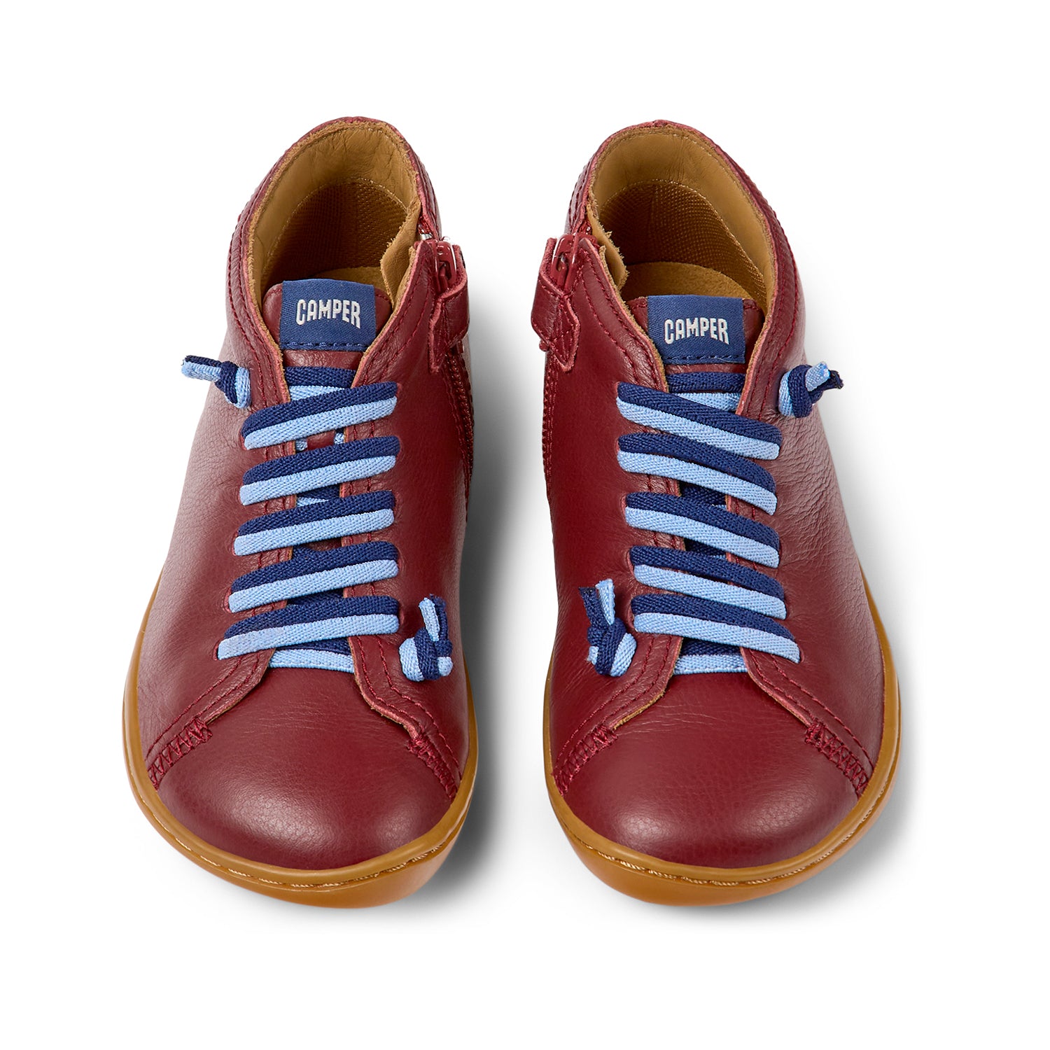 Burgundy Camper Kids Peu Cami - Comfortable & Stylish Children's Shoes for Outdoor Adventures & Everyday Wear