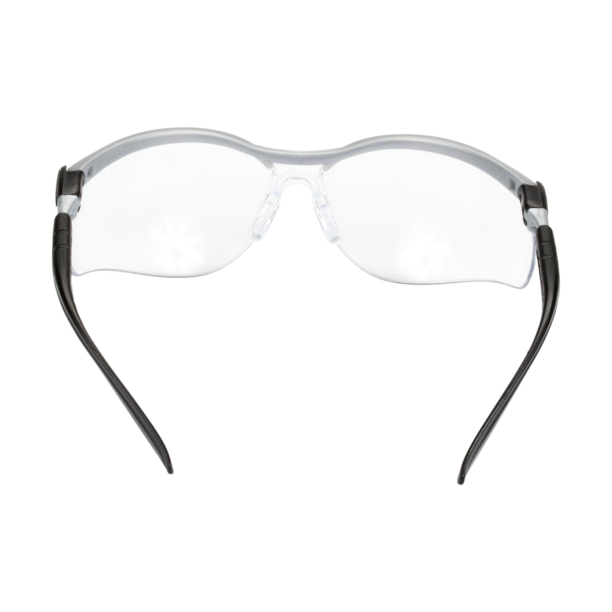 3M BX Protective Eyewear 11380 00000 20 - Clear Anti-Fog Safety Glasses with Silver/Black Frame for Workplace, Construction & DIY Projects