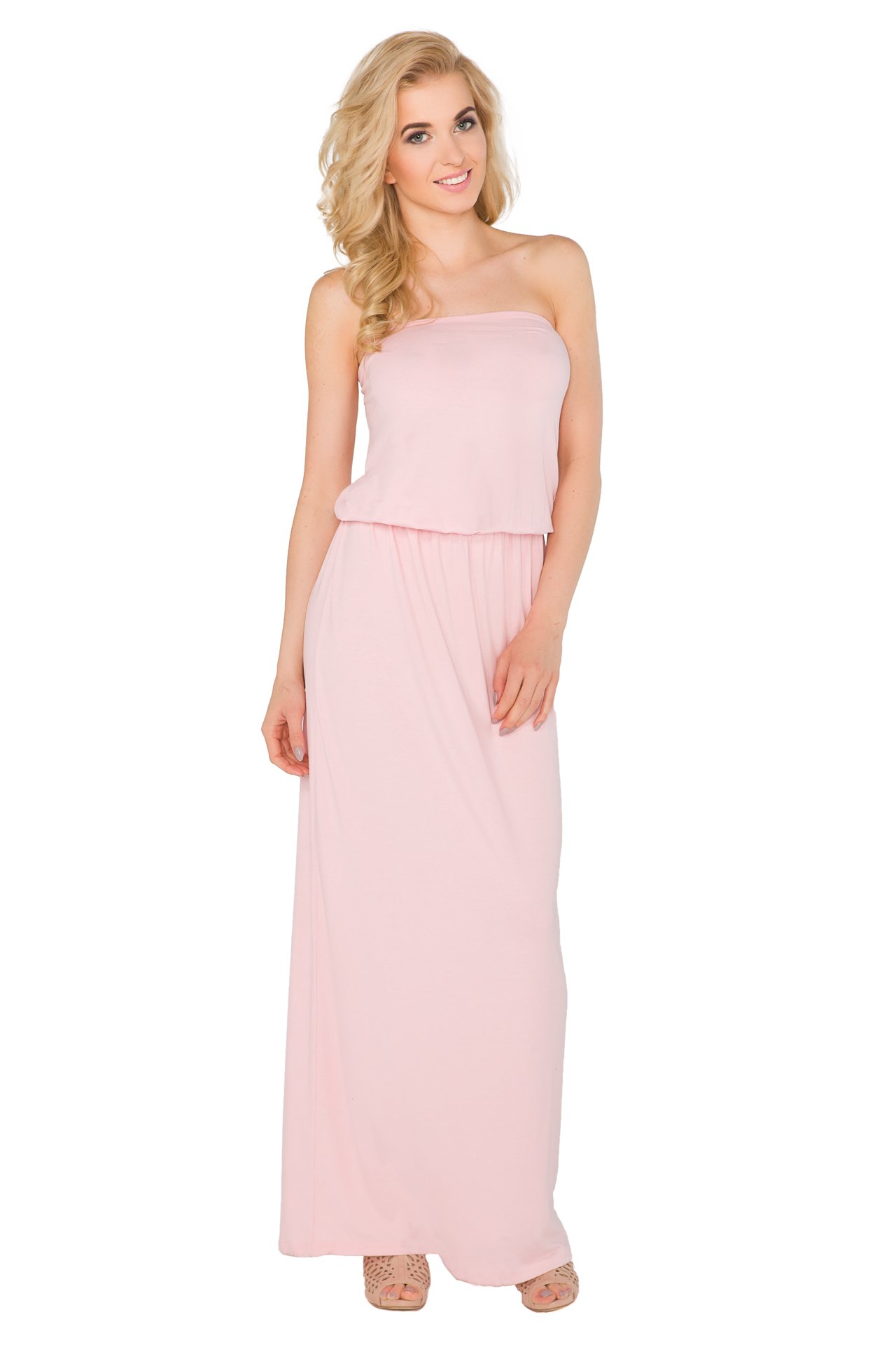 FUTURO FASHION® Women's Elegant Maxi Dress - Bandeau Formal Evening Gown for Prom, Ball, Wedding & Special Occasions | Style 8204