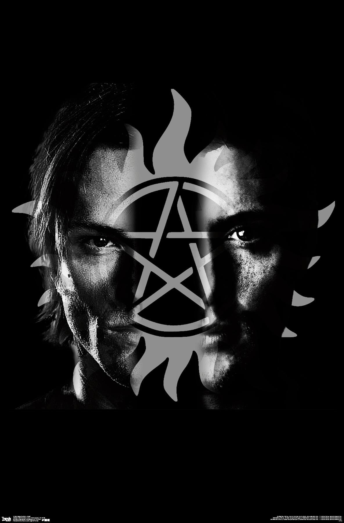Supernatural Split Wall Poster 22.375 x 34 Inches - Premium Unframed TV Show Decor for Living Room, Bedroom & Office | Trends International