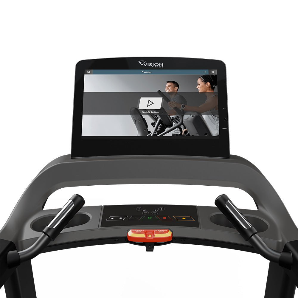 Vision Fitness T600E 02 Treadmill - Foldable Electric Running Machine for Home Gym, Cardio Workout & Fitness Training - Perfect for Small Spaces & Indoor Exercise