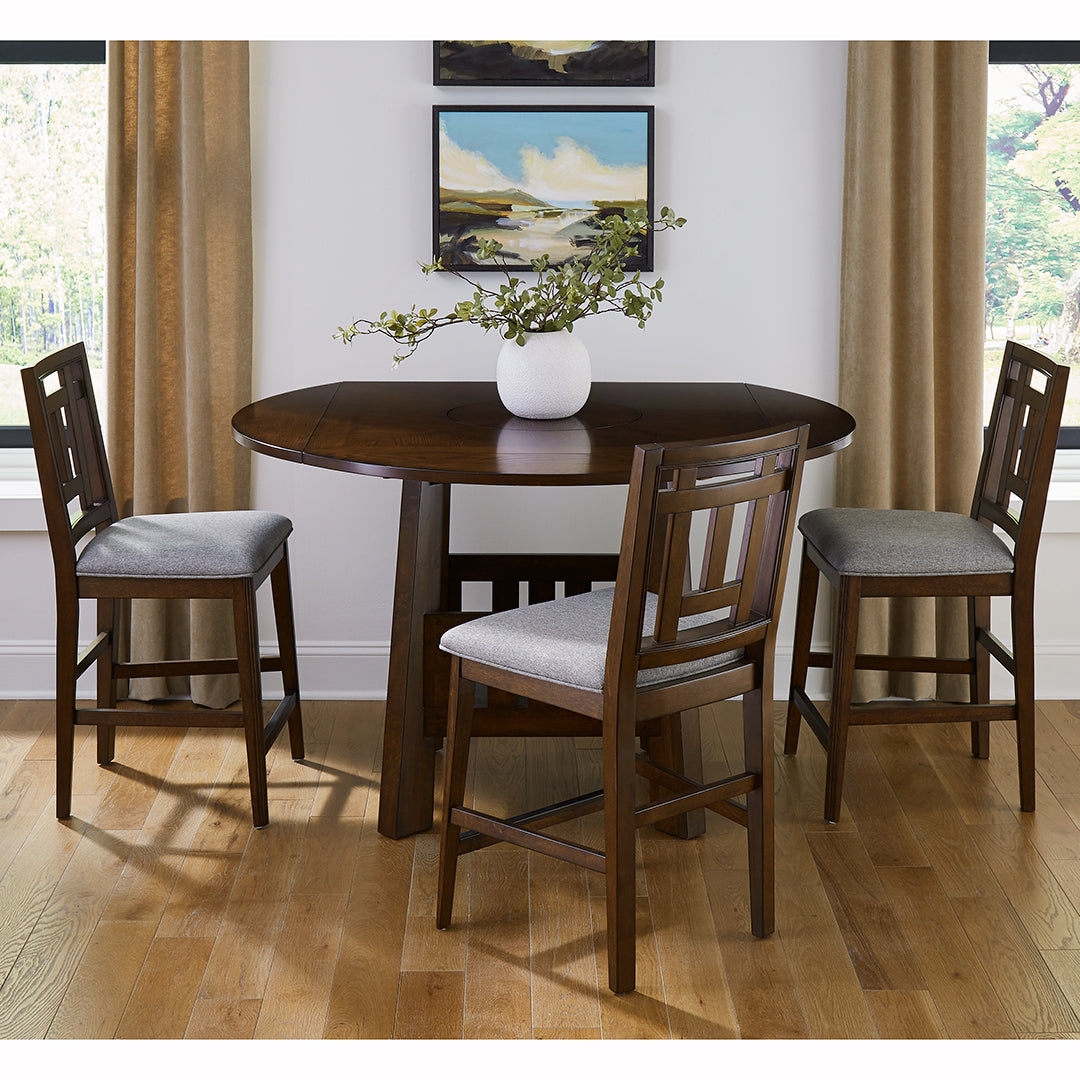Acorn Hill Pub Stool - Rustic Wood Bar Stool for Home & Commercial Use - Perfect for Kitchen Island, Bar Counter, and Restaurant Seating
