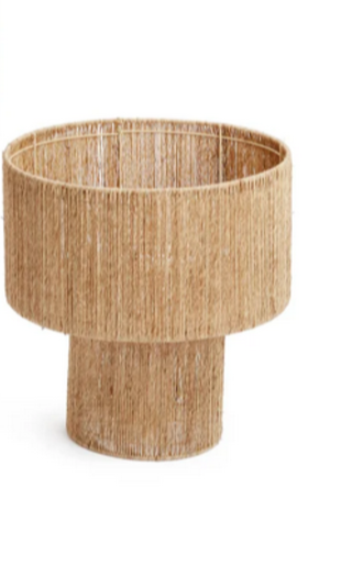 Eco-Friendly Yuku Jute Lantern Set of 2 - Handmade Natural Fiber Hanging Light for Boho Home Decor, Outdoor Patio & Garden Party Lighting