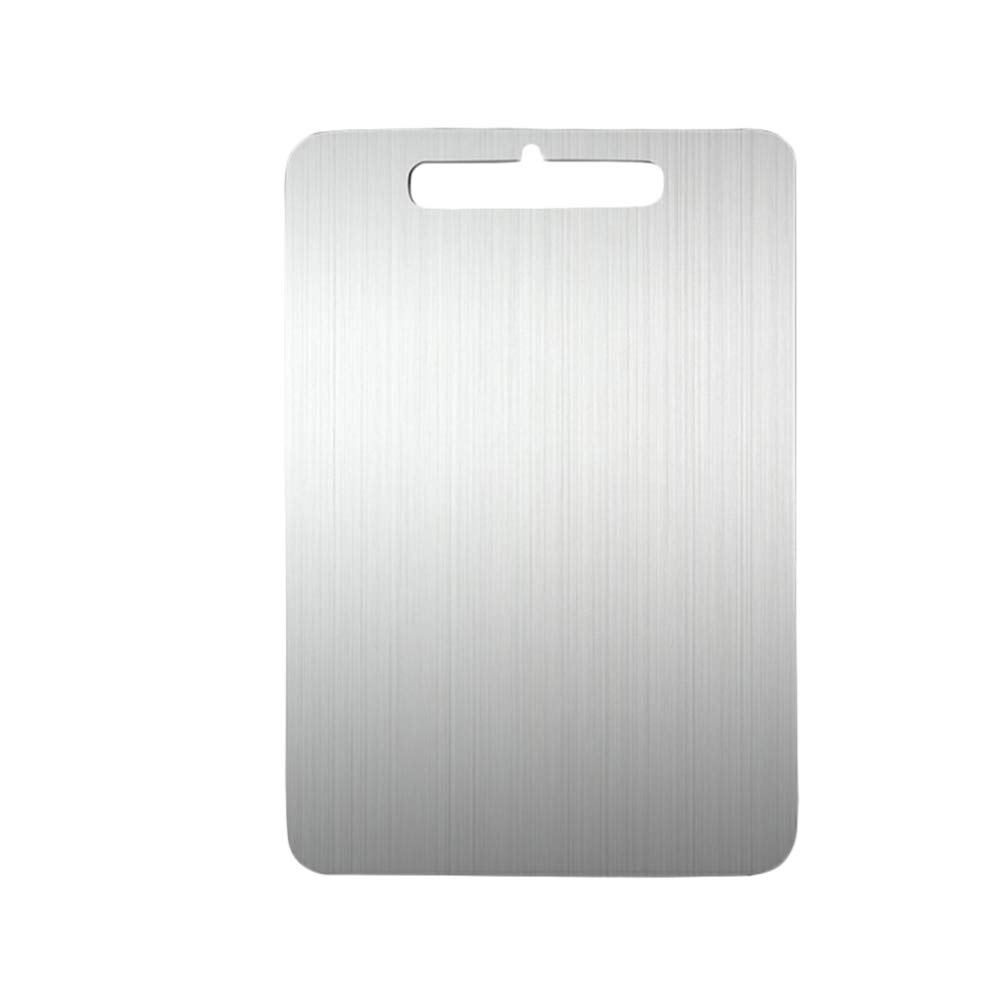 Premium OSALADI Stainless Steel Cutting Board - Heavy Duty Butcher Block for Meat, Cheese, Vegetables & Rice | Non-Slip Kitchen Chopping Board for Professional Chefs & Home Cooking | Perfect for Meal Prep, BBQ & Food Presentation