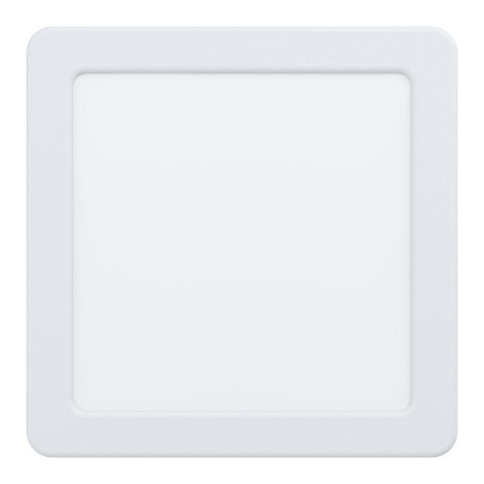 Eglo Fueva 5-LED Square Flush Mount Ceiling Light Fixture, 16cm Cool White - Perfect for Kitchen, Bathroom, Hallway & Closet Lighting