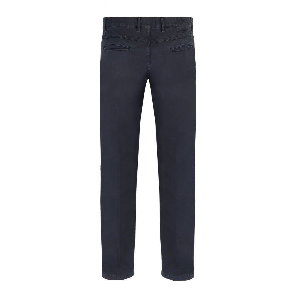 FRADI Men's Cotton Stretch Chino Pants - Comfortable Slim Fit Casual Trousers in Blue/Navy | Perfect for Office Wear, Business Casual & Everyday Outfits