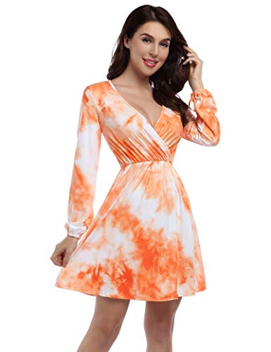 Tie Dye - Orange White