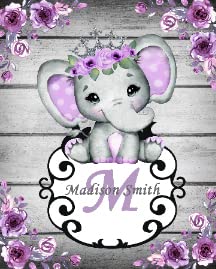 Purple Floral Elephant4
