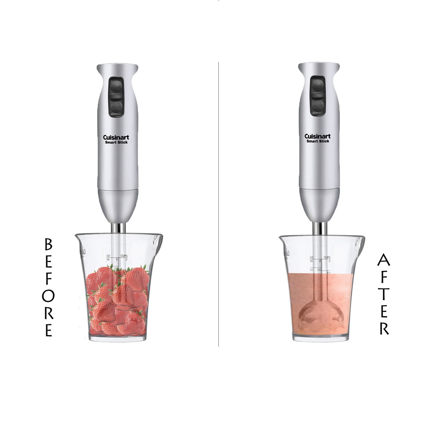 Cuisinart CSB-75BC 200W Hand Blender - 2 Speeds for Smoothies & Soups