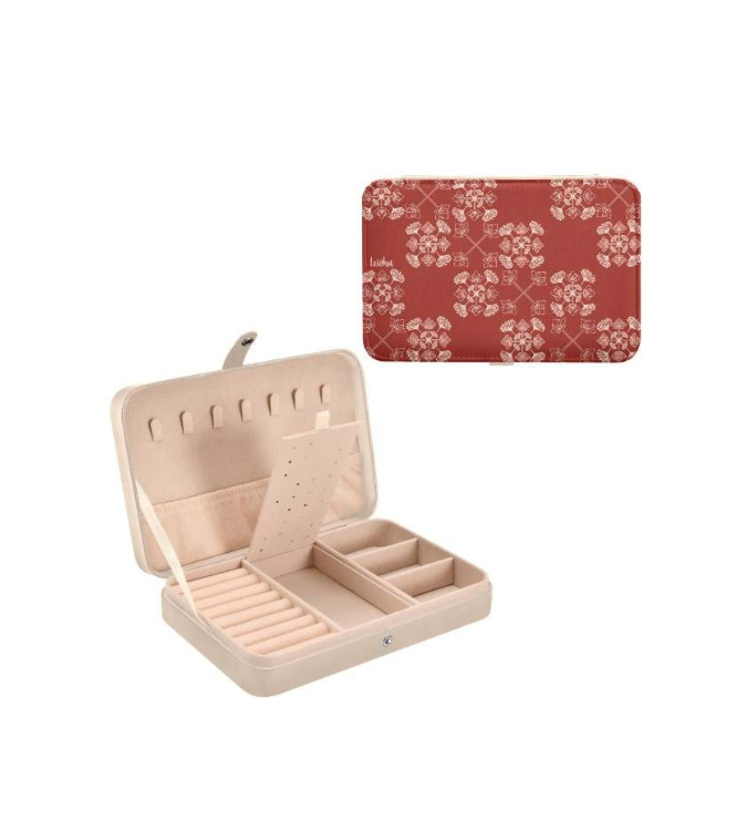 Stylish Travel Jewelry Organizer - Portable Jewelry Case for Necklaces, Rings & Earrings - Perfect for Vacation, Business Trips & Gifts