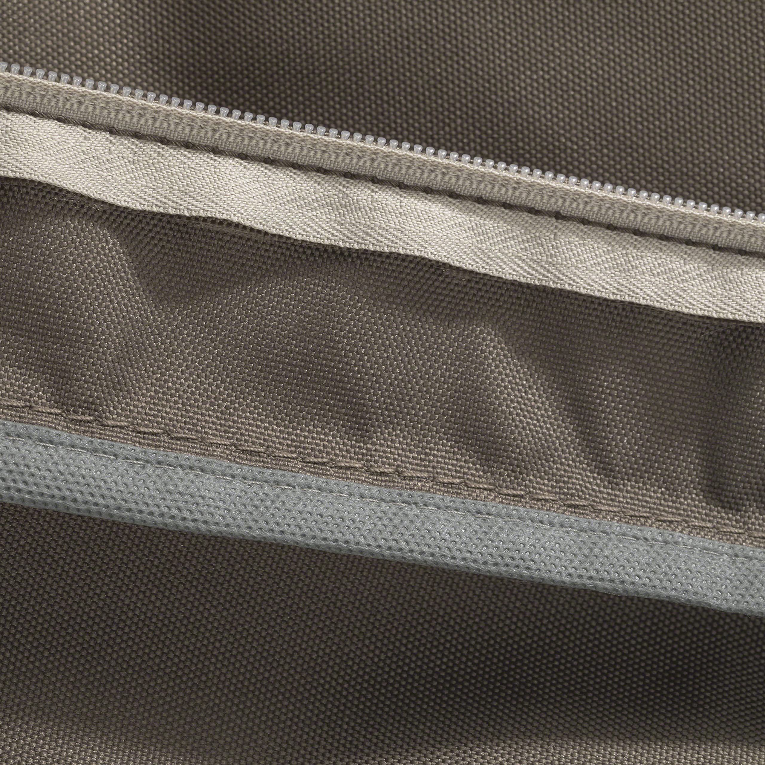 Classic Accessories Ravenna Rectangular Patio Seat Cushion Slip Cover - Dark Taupe, 21
