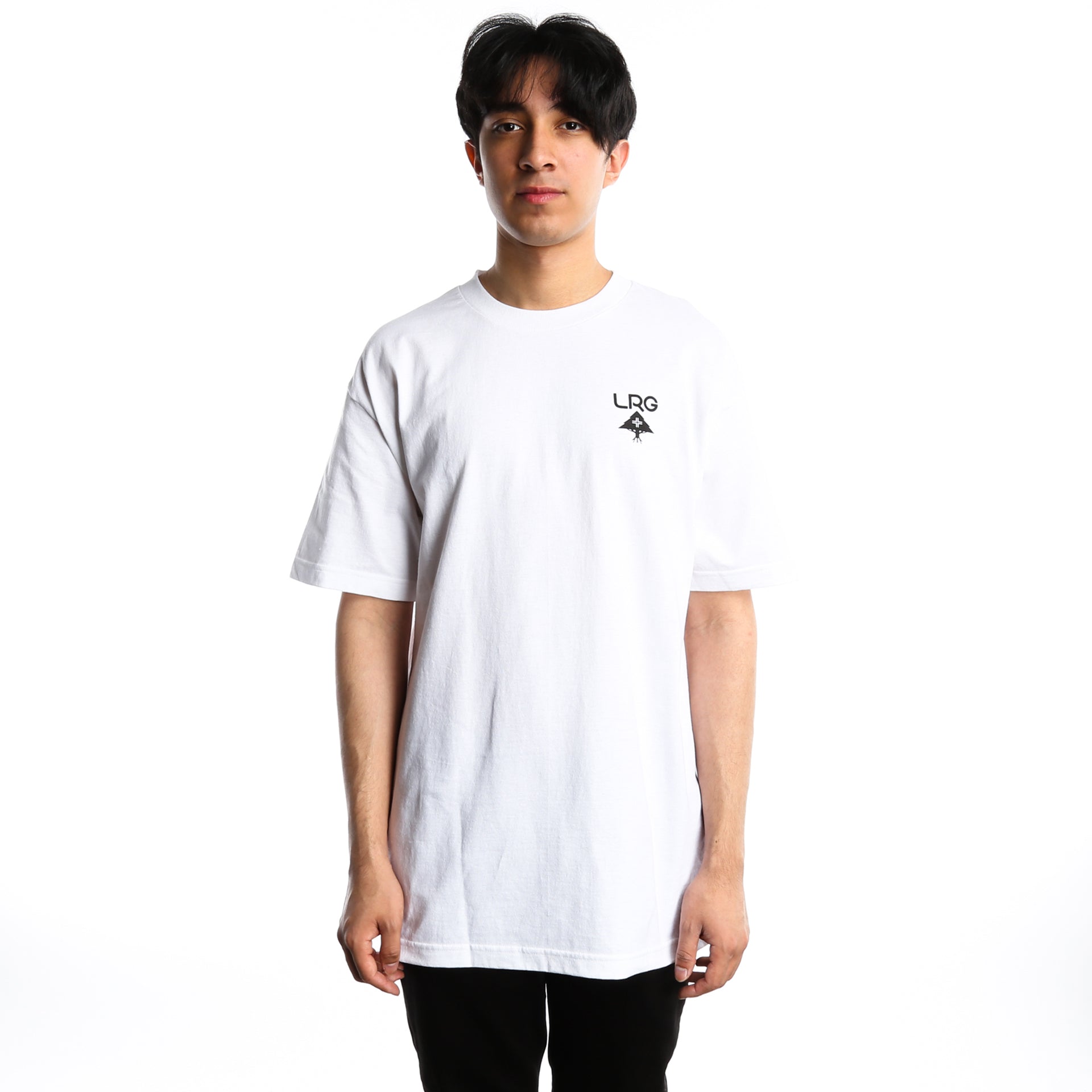 LRG Logo Plus Tee - Premium Cotton Men's T-Shirt - White - Casual Streetwear for Everyday Wear & Urban Fashion