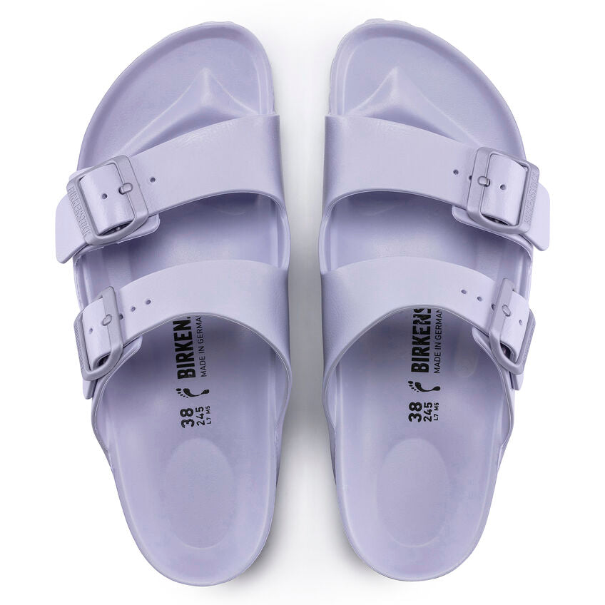 Birkenstock Arizona Eva Essentials Sandal - Comfortable Purple Fog Slide Sandals for Women & Men | Perfect for Beach, Pool, and Summer Outdoor Activities