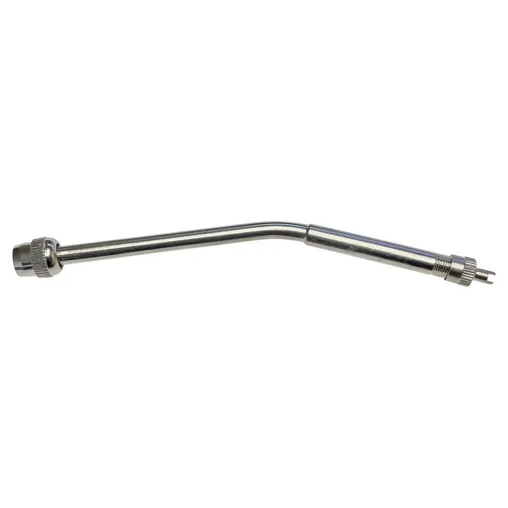 Chrome Bent Valve Extension - Universal Fit for Tires, Trucks & SUVs - Durable Metal Air Valve Stem Extender - Perfect for Off-Roading, Car Wash & Low-Clearance Vehicles