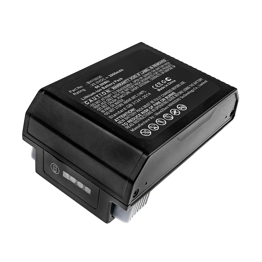 Synergy Digital 20V 2000mAh Li-ion Vacuum Cleaner Battery - Replacement for Hoover BH15030 & Blade MAX Models | Ultra High Capacity | Perfect for Deep Cleaning Carpets, Hard Floors & Pet Hair Removal