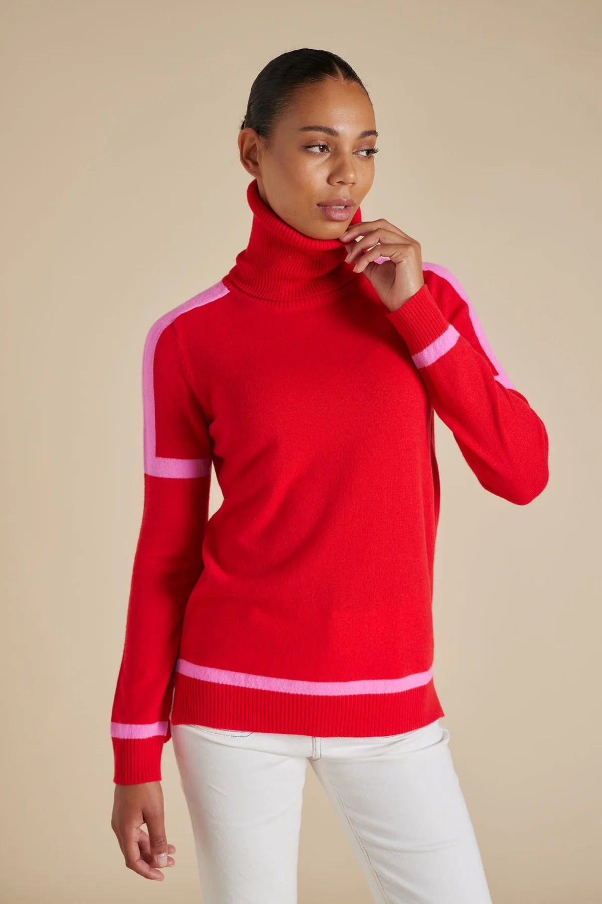 Emerson Sweater in Fire Engine Red - Stylish & Comfortable Knitwear for Men & Women | Perfect for Casual Outfits, Office Wear & Winter Layering