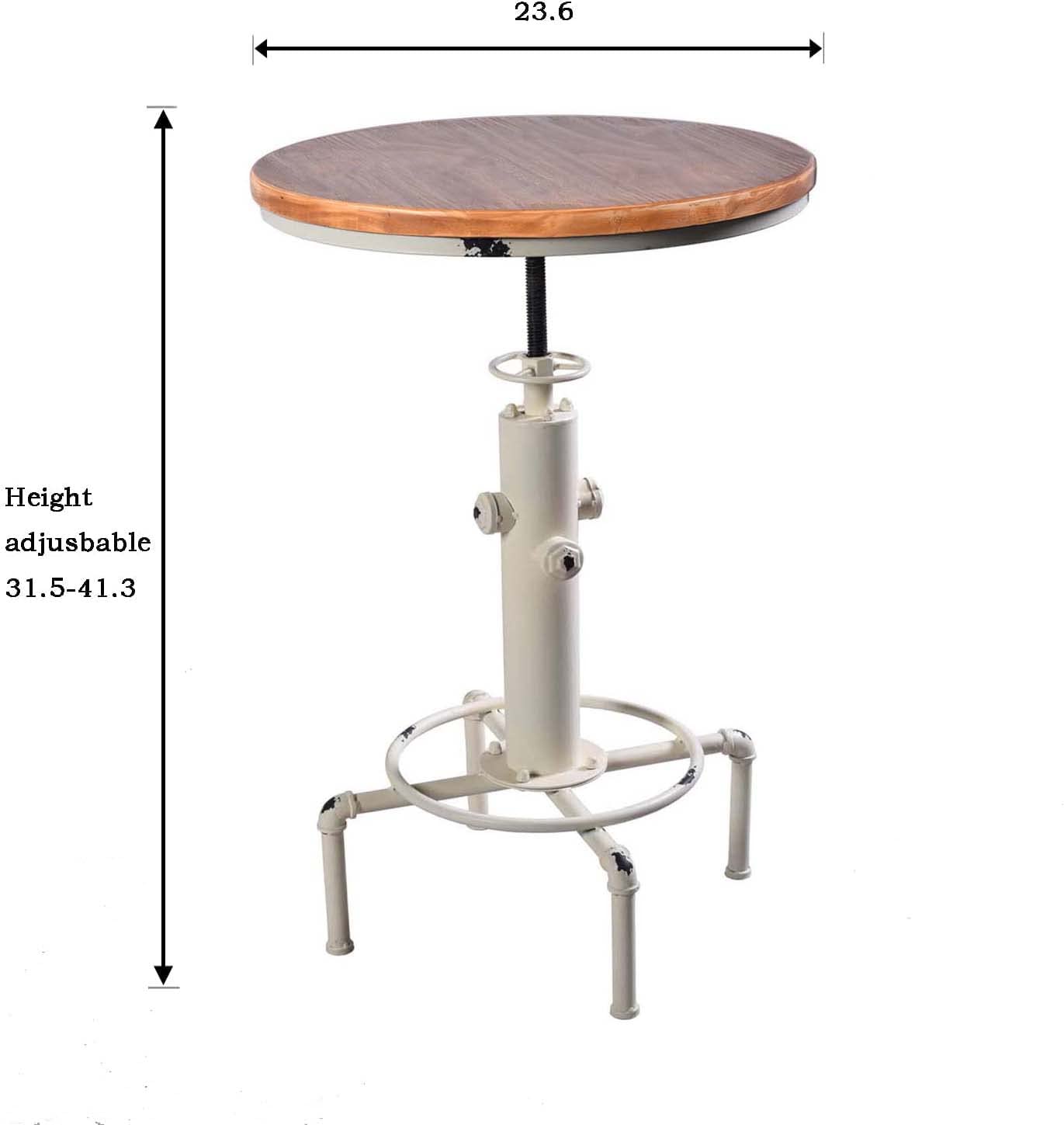 Adjustable Height Bar Table 31.5-41.3