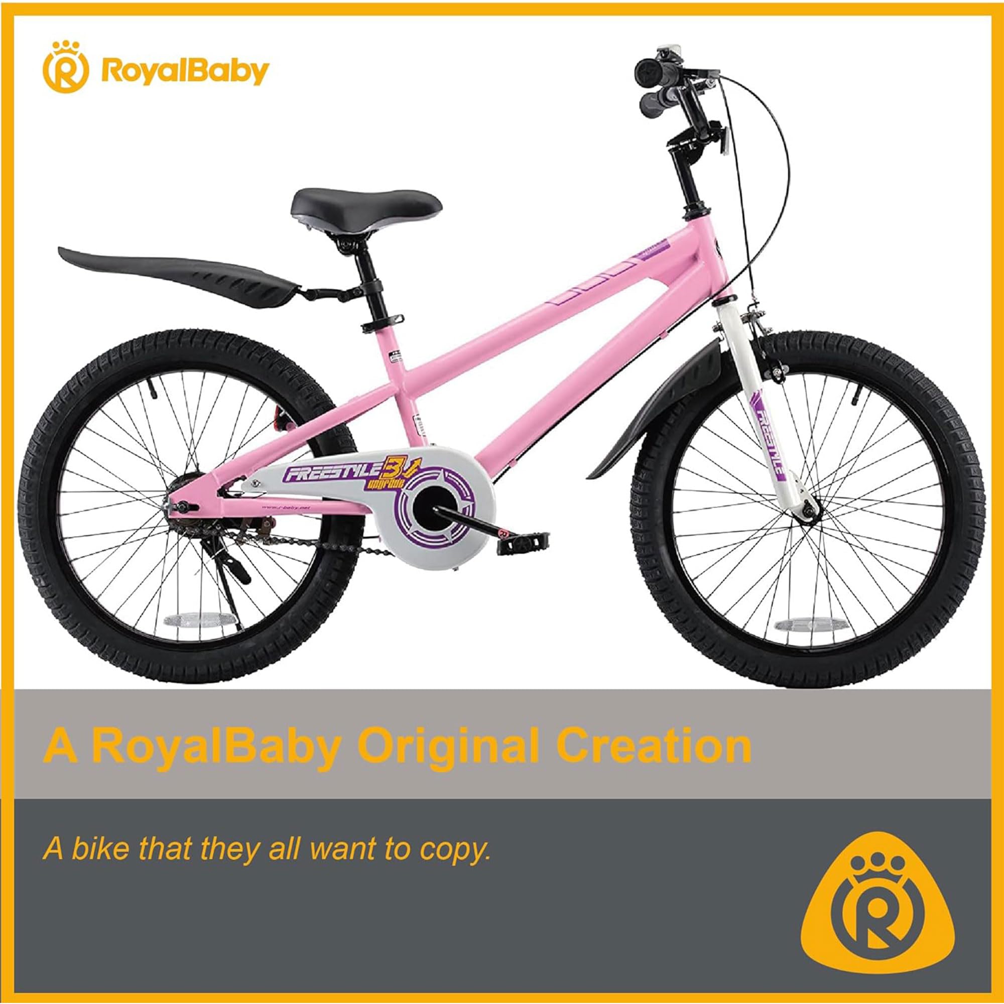 RoyalBaby Kids Bike 12-20 Inch - EZ Balance to Pedal Transition Bicycle with Dual Handbrake for Boys & Girls Ages 3-10 | Perfect for Learning to Ride, Backyard Fun & Neighborhood Adventures