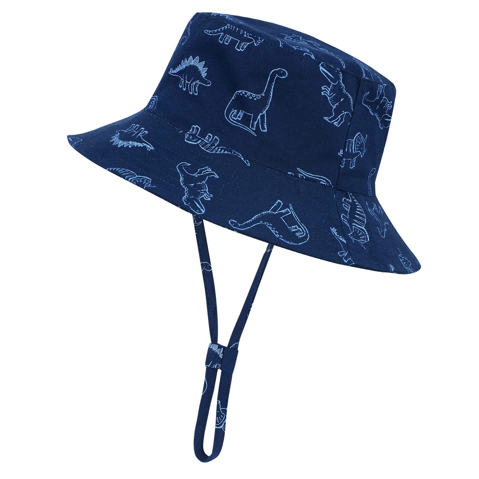 UPF 50+ Baby Sun Hat for Toddlers - Adjustable Summer Beach Hat with Smile Face Design for Boys & Girls - Perfect for Outdoor Play, Pool Days & Vacation Protection