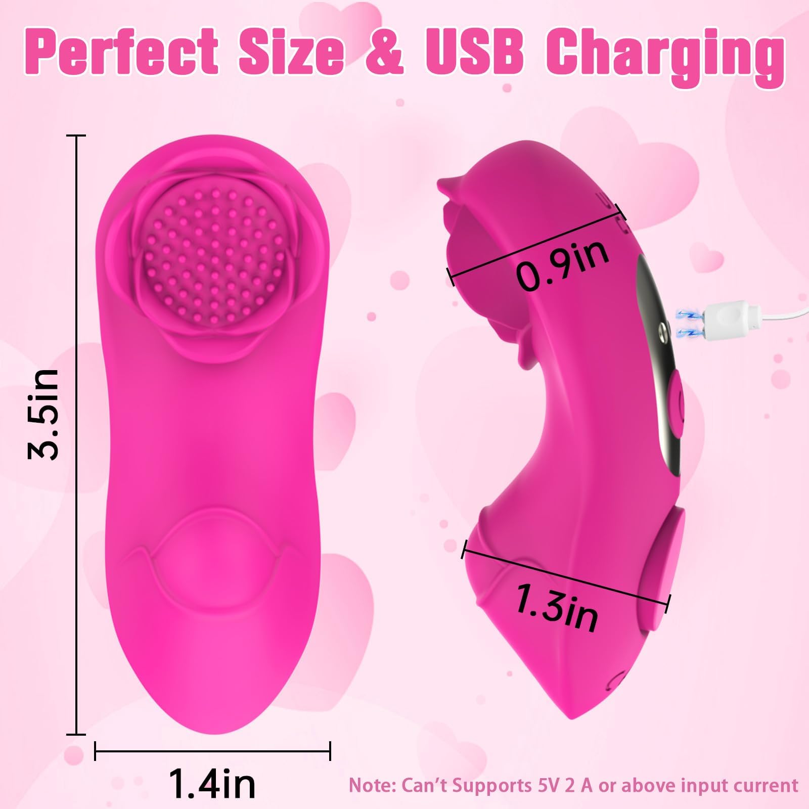 Premium Rose Clit Vibrator for Women - 9 Powerful Vibration Modes with App & Remote Control, Wearable Butterfly Panty Vibrator for Couples Play & Nipple Stimulation | Perfect for Date Nights, LDR & Spicing Up Your Sex Life