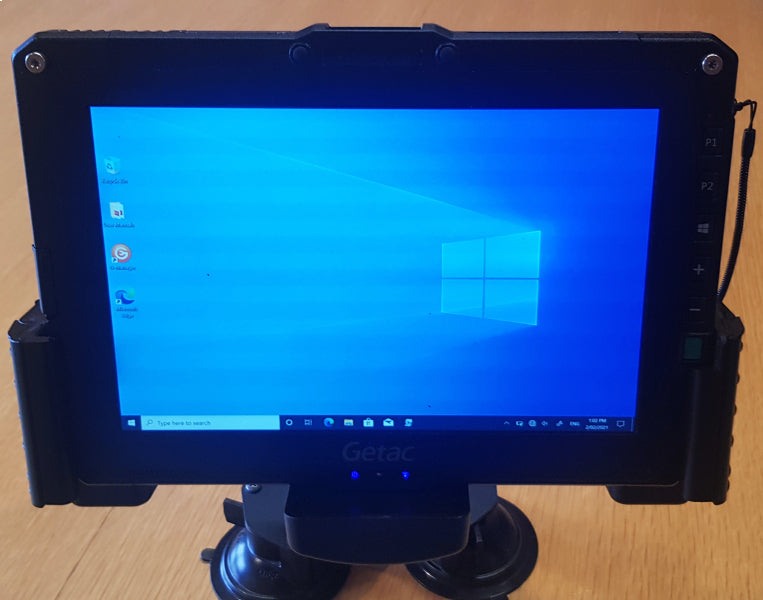 Getac UX10 Rugged Tablet with Extended Battery Cradle - No Charger Included | Durable for Outdoor Work, Construction Sites & Field Operations