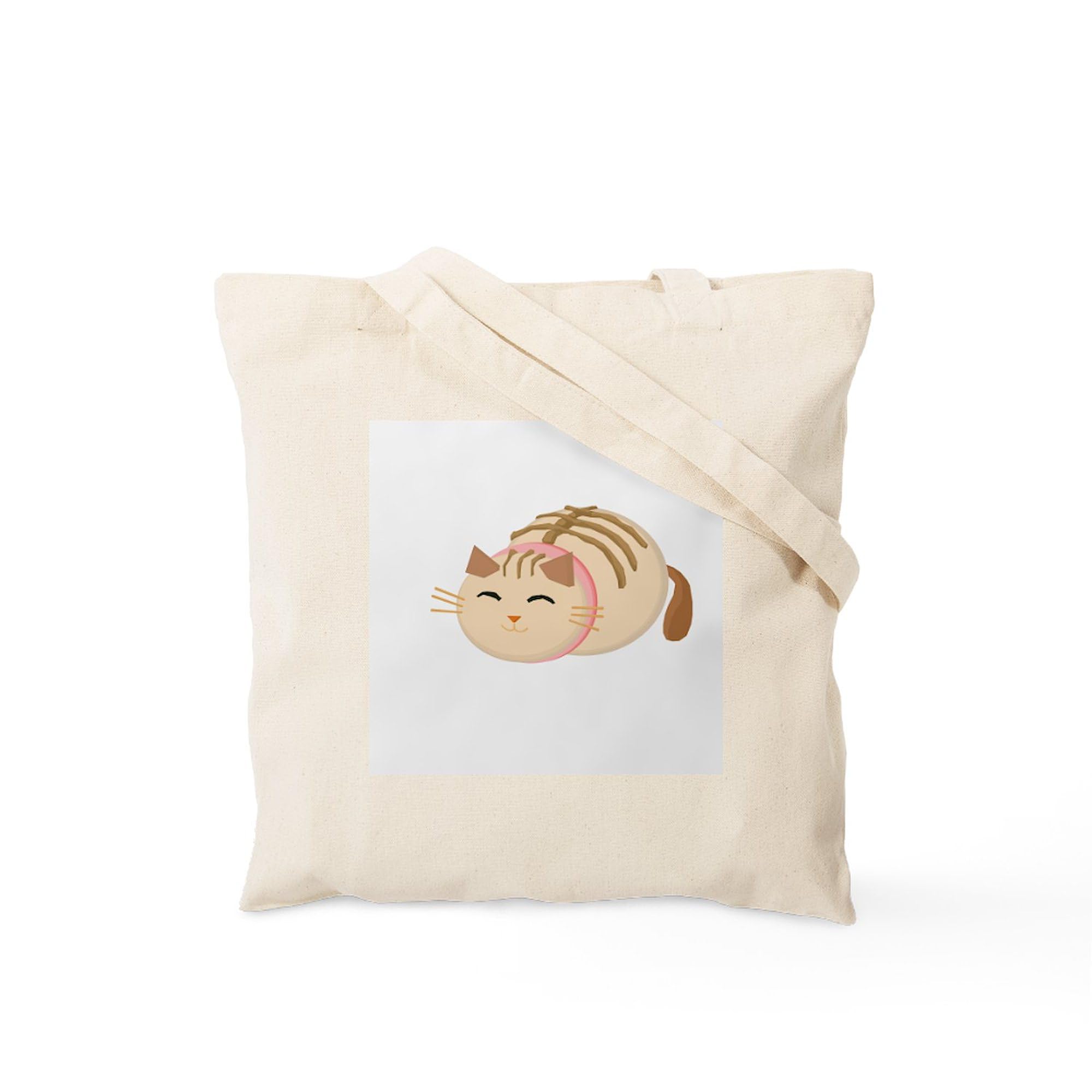 Sushi Cat Tote Bag - Natural Canvas Reusable Shopping Bag for Groceries, Beach & Everyday Use | Eco-Friendly & Durable