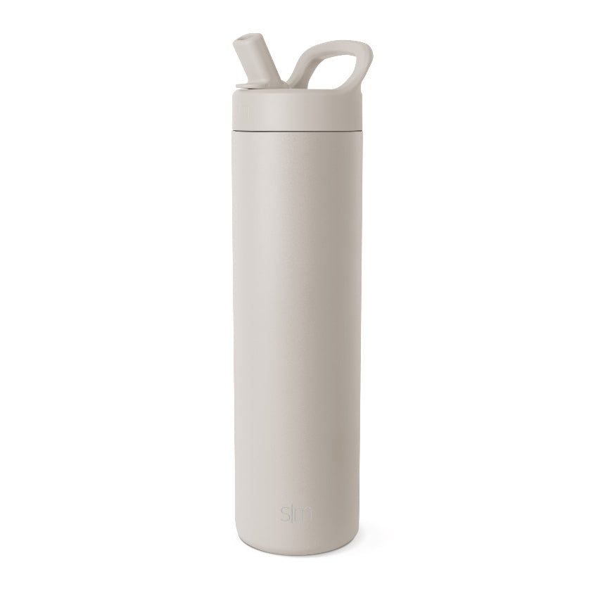Manual Straw Lid Glass Cup - Reusable & Eco-Friendly Drinking Cup for Smoothies, Iced Coffee, and Cold Beverages - Perfect for Home, Office, and Travel Use