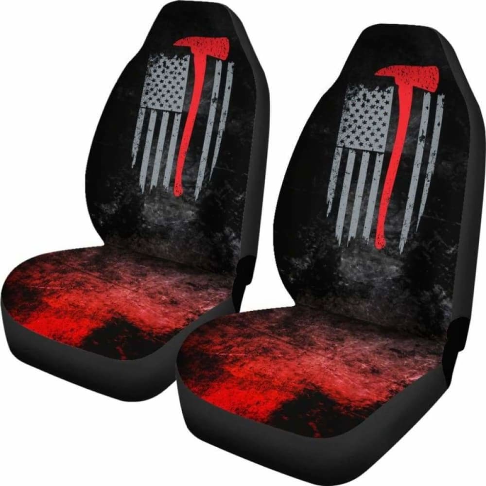 American Firefighter Car Seat Covers - Durable & Stylish Firefighter-Themed Seat Protection (Model 101211) | Perfect for First Responders, Fire Trucks & Patriotic Vehicle Accessories