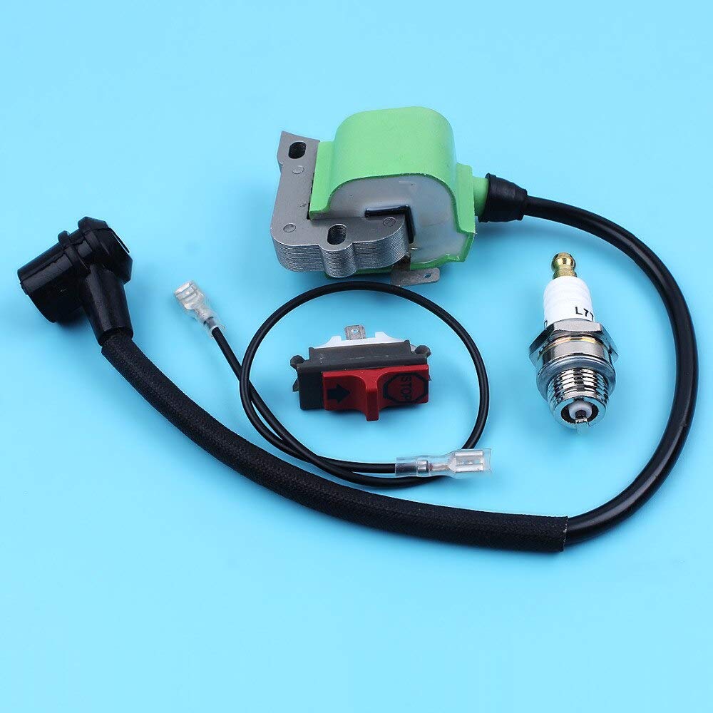 Husqvarna Chainsaw Ignition Coil & Kill Stop Switch Spark Plug - Compatible with 50 51 55 61 254 257 261 262 266 268 272 Models - Perfect for Chainsaw Maintenance & Engine Repair