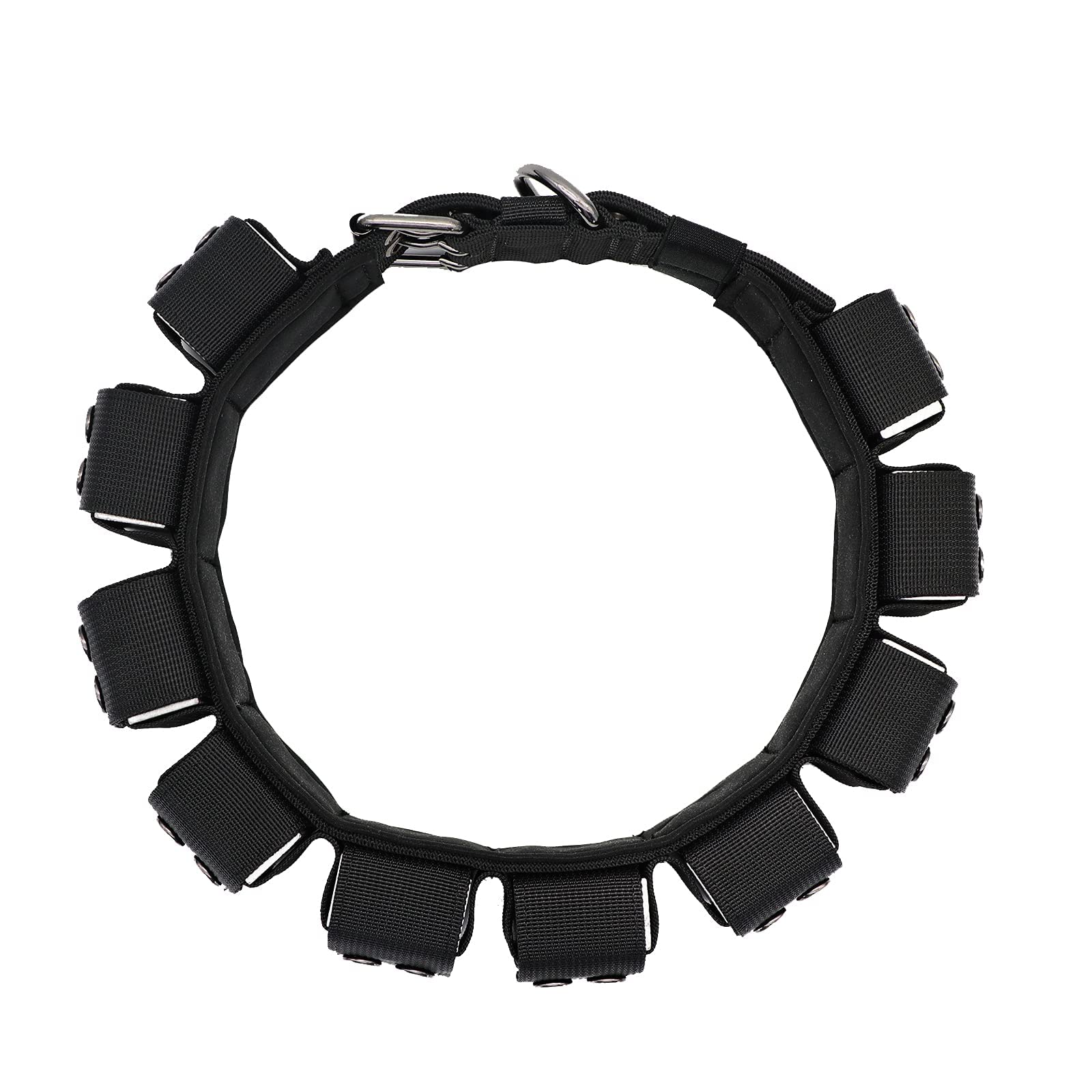 Tactical Weighted Dog Collar for Training & Exercise - Adjustable Free Weights for Small, Medium & Large Dogs | Durable Pet Workout Gear for Walking, Running & Obedience Training